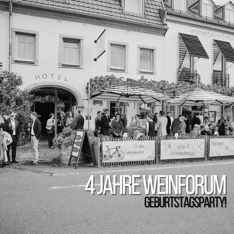4 Jahre Weinforum Geburtstag Jubiläumsfeier